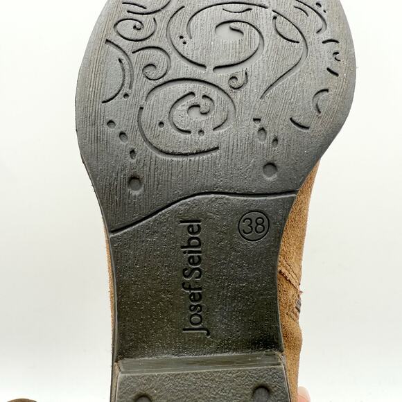 Josef Seibel Womens Daphne 44 Booties EU 38 US 7-7.5M Brown Velour Leather NWOB - Picture 13 of 13